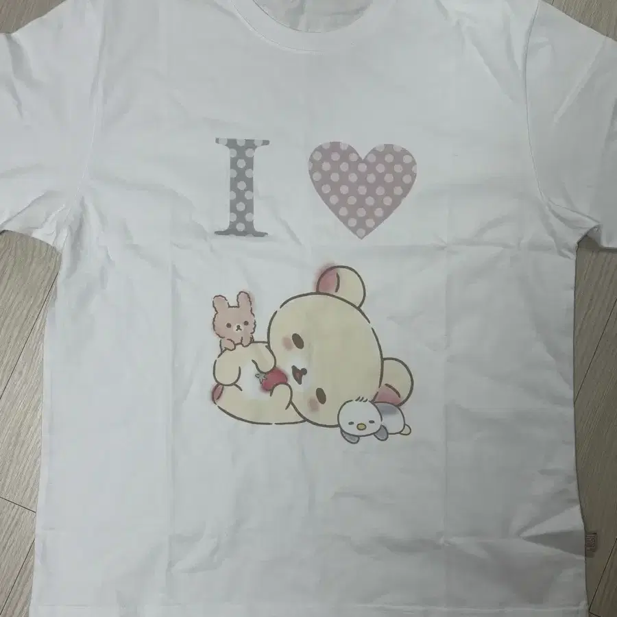 Hug Your Skin I Love Rilakkuma Tee (White) #허그유어스킨