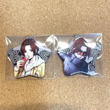 페르소나 5x animaxCafe 별 모양 캔뱃지 주인공