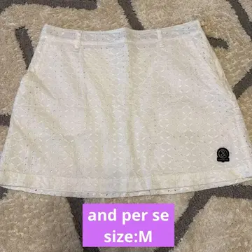 새상품급 and per se 화이트 스커트 사이즈 M