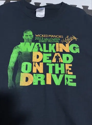 레어 Wicked Manors 2013 Walking Dead 티셔츠
