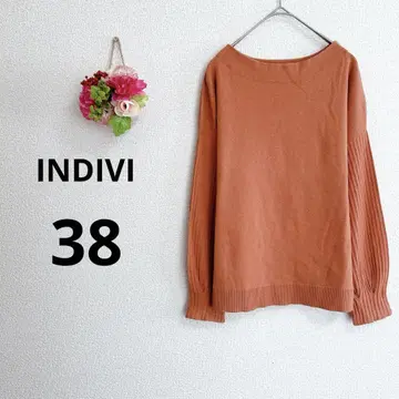 a5838 인디비 니트 스웨터 월드 울 혼방 하이넥 38