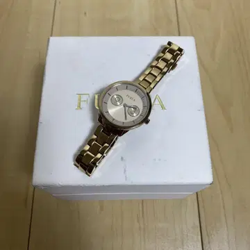배터리 소모 FURLA 훌라 골드 아날로그 손목시계