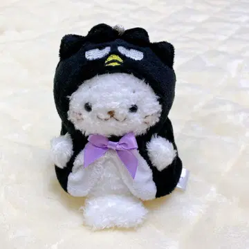 산리오 하피단부이 시로탄 콜라보 봉제 인형 키링 배드마츠마루