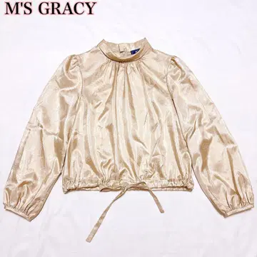 M'S GRACY 엠즈 그레이시 아이콘 모티브 베이지 블라우스