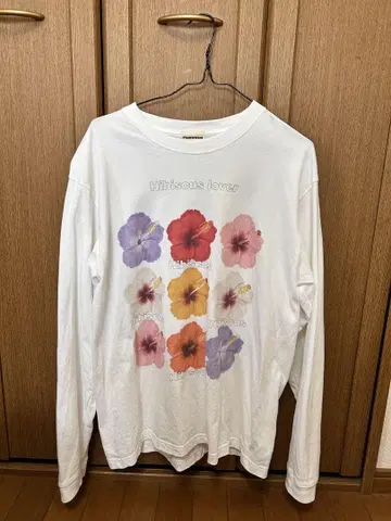 Flowwwvers Hibiscus lover 롱 슬리브 티셔츠