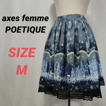 엑시즈팜 POETIQUE 플레어 스커트 올 패턴 M