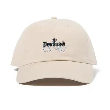 새상품 DEVILUSE 데빌 유스 Logo volt cap Natural