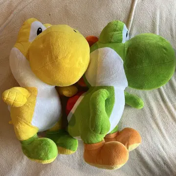 요시 봉제 인형 그린과 옐로우 컬러
