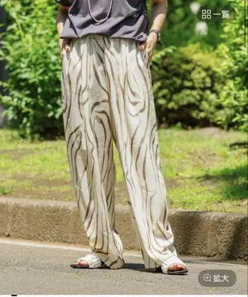 LEPSIM 프린트 팬츠