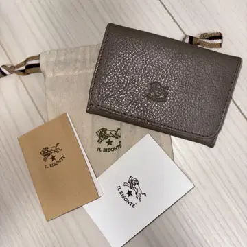 IL BISONTE 그레이 명함지갑 수납 봉투 포함
