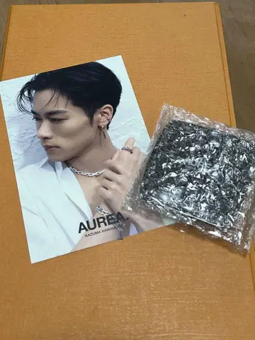 AUREA 엽서와 금속제 아이템 세트