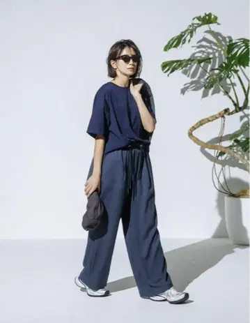 FORME 형태 히가시하라 아키 LINEN LIKE PANTS 차콜