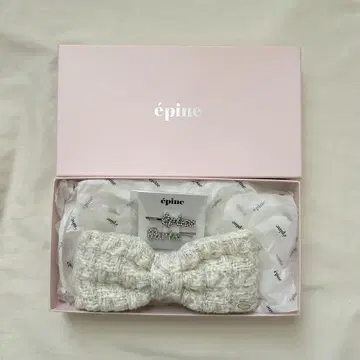epine 리본 머리핀 화이트