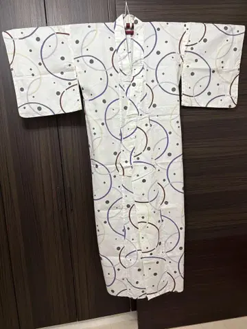 유카타 시원한 색상의 엔 무늬