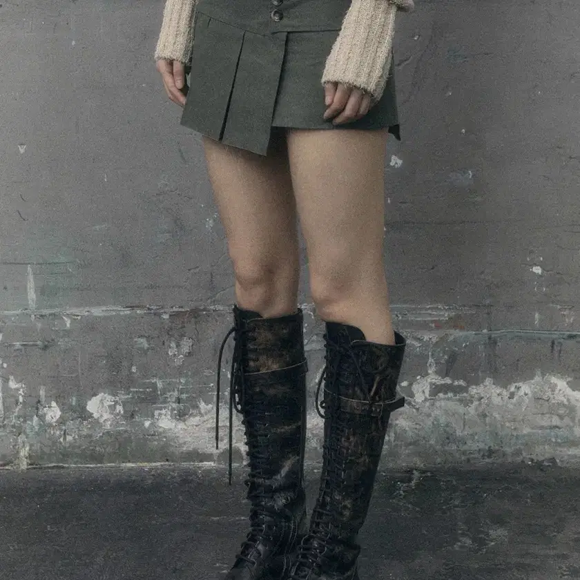 【BOHEMIAN SEOUL】PANEL TIED SKIRT BOHEMIAN SEOUL] PANEL TIED SKIRT, BLACK 正規品 韓国ブランド