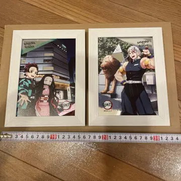 귀멸의 칼날 우즈이 텐겐 & 탄지로, 네즈코 아트 거울 2개 세트