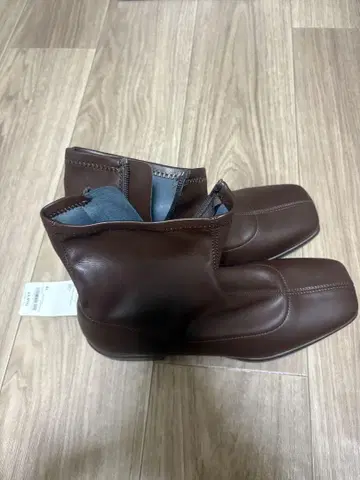 지유 울트라 스트레치 로우 힐 부츠 XL 브라운