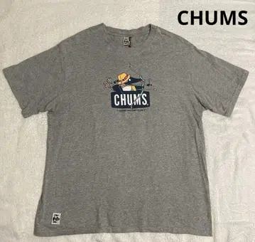 CHUMS 참스 오버 사이즈 좋은 디자인 티셔츠 반팔 남성용 XXL