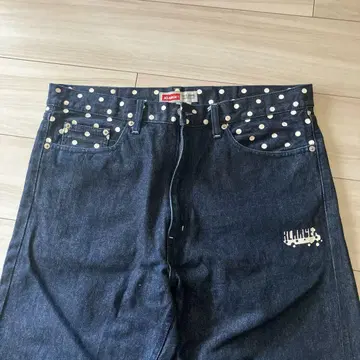 XLARGE 도트 무늬 청바지 34 사이즈