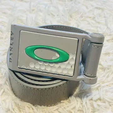 레어 당시 물건 y2k 오클리 버클 벨트 가죽 그레이 oakley