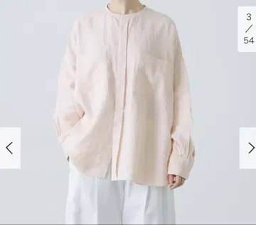 카구레 린넨 더블 포켓 와이드 셔츠