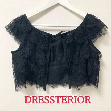 DRESSTIERIOR 드레스테리아 볼레로 블랙 가디건 파티 새상품급