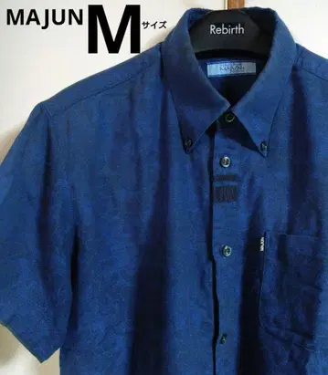 men's MAJUN 카리유시 의류 M 사이즈 알로하 셔츠 오키나와