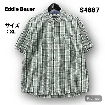 [즉시 구매 OK] Eddie Bauer 반팔 셔츠 사이즈 XL 체크