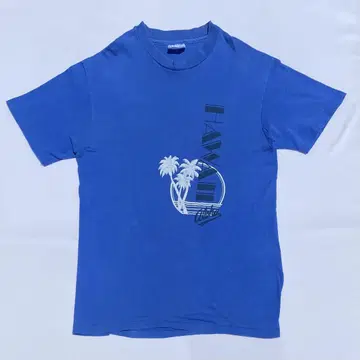 80's Hanes 수베니어 t 프린트 t 하와이 빈티지 USA제
