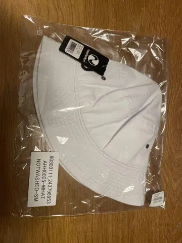 AH.H newhattan 화이트 버킷 햇 S/M 하세가와 아키오