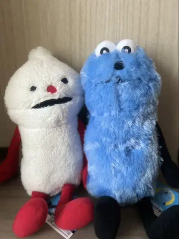 퍼펫 순순과 논논의 BIG 앉은 봉제 인형 세트