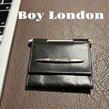 BOY LONDON 보이 런던 블랙 가죽 코인 케이스