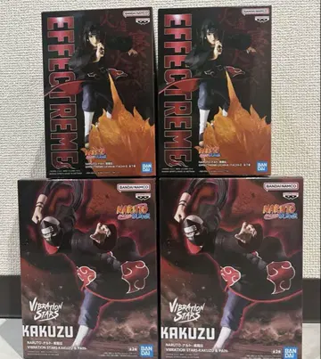 NARUTO 아카츠키 피규어 가쿠토 이타치 2종 4개 세트