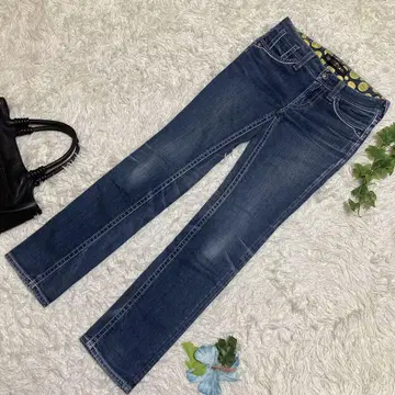 새상품급 리바이스 스키니 데님 스트레치 화이트 스티치 w30 XL 사이즈