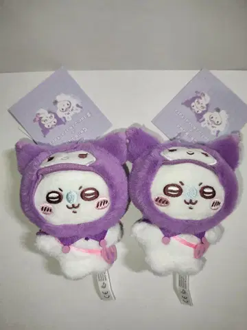 치이카와 산리오 마스코트 홀더 모몽가 2개
