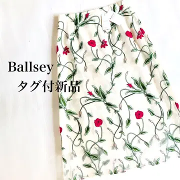 택 포함 새상품 볼지 Ballsey 스커트 레이스 자수