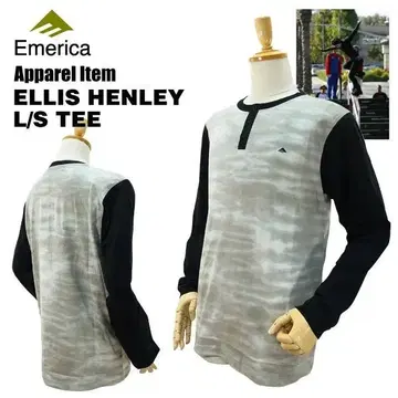 Emerica 에리카 에리스 헨리 롱 T 스모크/S 사이즈