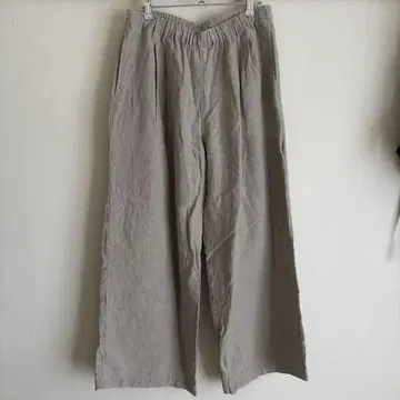 무인양품 린넨 와이드 팬츠 XL
