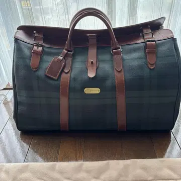레어 Polo Ralph Lauren 보스턴 백 그린 계열 체크