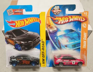 hotwheels 핫휠 런 에보 2대 묶음 판매
