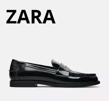 ZARA 패턴트 레더 피니시 로퍼 자라