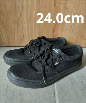 VANS/반스 블랙 스니커즈 로우 컷 24cm