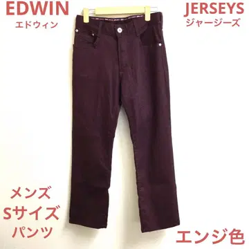EDWIN 에드윈 JERSEYS 팬츠 남성용 S 사이즈 크림슨 컬러