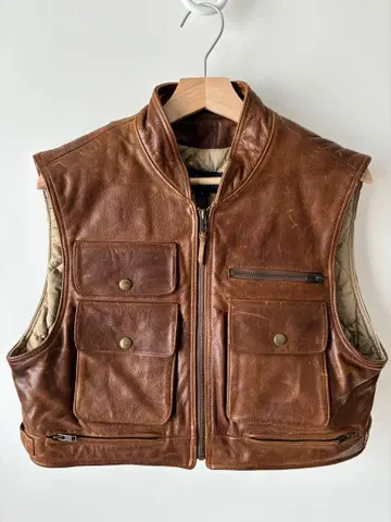 Ralph Lauren 빈티지 가죽 베스트
