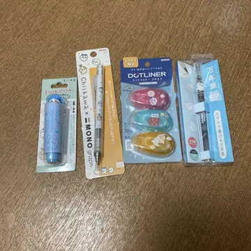 치이카와 (먼작귀) 문구류 묶음 판매 하치와레 토끼