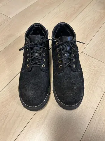 하손 옥스퍼드 US8E 26cm 블랙 러프 아웃