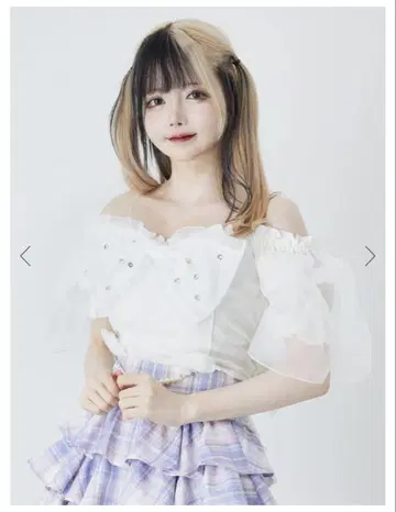앙크루즈 오간자 리본 TOPS