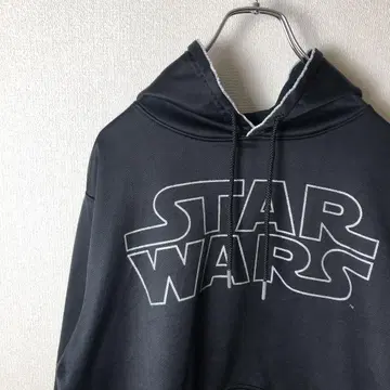 STAR WARS 블랙 후드티 후드 부착