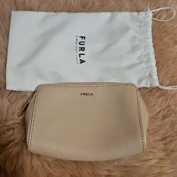 훌라 베이지 파우치 수납 가방 포함