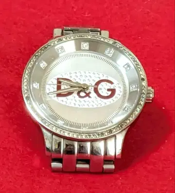 D&G 반지 스테인리스 스틸 손목 시계 실버